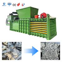 Presse à balles horizontale hydraulique automatique de 100 tonnes pour métaux, blocs densifiés de ferraille, cuivre et aluminium pour le commerce des alliages