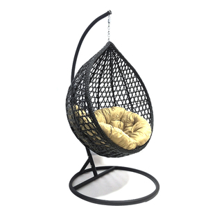 Rattan <strong>UK</strong> Swing <strong>Egg</strong> <strong>Chair</strong> Hanging Patio <strong>Garden</strong> Outdoor Furniture <strong>Chair</strong> Double Seated Cushion - Product Image 1