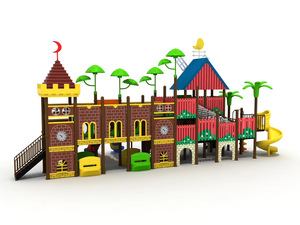 Attrezzature per Parchi Giochi all'Aperto Stile <span class=keywords><strong>Giostre</strong></span> da <span class=keywords><strong>Parco</strong></span> Divertimenti <span class=keywords><strong>con</strong></span> Scivolo, Altalena e Arrampicata per Area Feste Bambini - Product Image 4