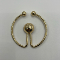 Boucles métalliques écologiques anti-corrosion à boule ouverte pour vêtements, sacs, artisanat DIY, vente en gros en vrac
