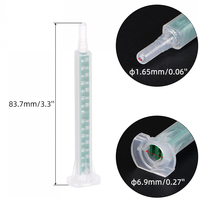 Buse de mélange statique carrée verte 50 ml pour colle AB, 16 éléments, tube de mélange de résine époxy pour pistolet de distribution à double cartouche