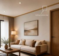 Plinthe en MDF sur mesure, épaisseur 10/15/16/18 mm, grain de bois, résistante à l'humidité, moulure murale