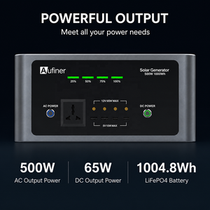 Centrale Électrique Solaire à Onde Sinusoïdale Pure 1000Wh avec Batterie LiFePO4 et Contrôleur MPPT pour Ordinateur Portable, Téléphone Portable, Téléviseur – Écologique - Product Image 3