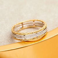 Simplicité Classique, Pureté 75%, 18% Or, Jaune Blanc, Taille Brillant, Diamant Naturel 0.194ct, Bijoux Personnalisés, Cadeau Unisexe, Fête, Quotidien