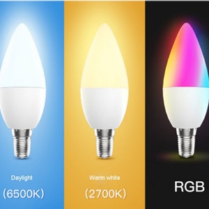 หลอดไฟอัจฉริยะ Smart Life รุ่นวินเทจ สีสันสดใส 5W E14 4000K WiFi RGBW หลอดไฟ LED อัจฉริยะ Tuya Wifi 5W RGBCW ใช้ไฟ AC ควบคุมผ่านแอป - Product Image 1