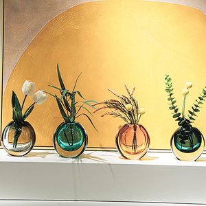 Bibliothèque de bureau d'intérieur Décoration de chambre en forme de boule de plusieurs couleurs Décoration de chambre Vase en verre Ornements de Noël - Product Image 6