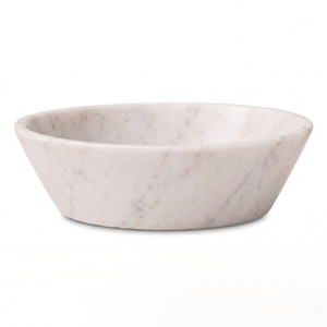 Bol élégant en marbre naturel pour servir des fruits secs, des bonbons, des collations et pour la décoration de table d'intérieur luxueuse - Product Image 1