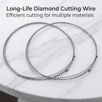 Anneau de boucle de fil diamanté haute résistance 0,65 mm/0,90 mm 1 m personnalisé pour usines de traitement de pierres sans fin