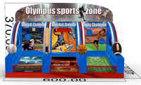 Équipement de location pour fêtes, jeu de basket-ball gonflable en PVC commercial, jeu de carnaval gonflable à vendre