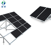 Système de support photovoltaïque en aluminium anodisé haute résistance AL 6005 T5 certifié CE, résistant aux vents de 60 m/s, supports de montage solaire