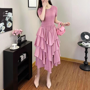 Robes élégantes pour femmes, vente directe d'usine, robes unies pour femmes, taille unique, tissu polyester, robes décontractées pour femmes - Product Image 3