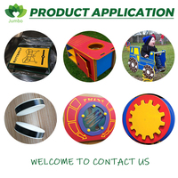 Plaque en polyéthylène HDPE de 15 mm, incassable, en plastique recyclé, bicolore, pour découpe sur mesure, directement de l'usine