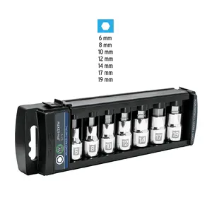 BOX 3 Jeu de 7 douilles, entraînement 1/2'', embout hexagonal, mm, TRUPER - Product Image 2