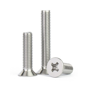 304 Stainless Steel Phillips Head Countersunk Screws M2 M3 M4 M5 M6 Metric Grade A Standard Thread - Product Image 1