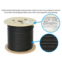 Cable de caída Ftth 1 núcleo 1km 2km 3km tambor de madera contrachapada FTTH G657a2 Cable de caída GJYXCH modo único interior Frp Cable de fibra interior