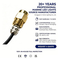 Lumière LED pour bateau en laiton 3W, lumière sous-marine marine, lumière de bouchon de vidange LED 10-30V pour bateau