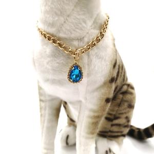 Colliers pour animaux de compagnie en cristal personnalisé avec perles, cristal <span class=keywords><strong>Swarovski</strong></span> en forme de cœur, classique, durable, en alliage, plastique, fibre solide, rubans pour animaux, entraînement - Product Image 3