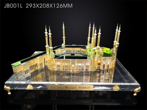 3d modèle de construction maquette bâtiments célèbres/cristal mosquée kabba bâtiment modèle cadeau souvenir - Product Image 4