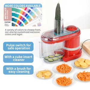 Robot culinaire électrique multifonctionnel brillant 7 en 1, trancheuse à légumes, hachoir pour la cuisine et la maison, 120V/240V - Product Image 2