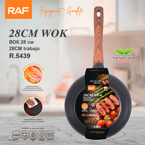 Sartén <span class=keywords><strong>Wok</strong></span> RAF R.5439 de 28 cm con Fondo Compuesto Antiadherente para Hornillas Eléctricas, de Gas, Vitrocerámicas, Halógenas e Inducción - Product Image 2