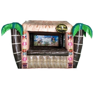 Barres Tiki gonflables flottantes avec <span class=keywords><strong>palmier</strong></span>, tente de service <span class=keywords><strong>gonflable</strong></span>, comptoir de Bar pour fête/événement - Product Image 1