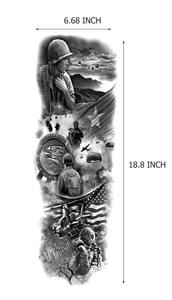 Hadiyah ความงามเซ็กซี่กันน้ำสติกเกอร์รอย<span class=keywords><strong>สัก</strong></span>ชั่วคราวเต็ม<span class=keywords><strong>แขน</strong></span>ขนาดใหญ่สติกเกอร์รอยสักแฟลชรอยสักแขนขนาดใหญ่สี<span class=keywords><strong>ดำ</strong></span> - Product Image 6