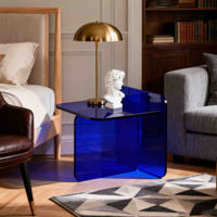 Fabrikneues Design Wohnzimmer Kaltton-Blau Acryl Beistelltisch Mehrere Optionen Verfügbar für Büro-Dekor Möbel
