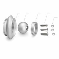 Diffuseur à jet industriel, buse sphérique, longue portée, ventilation HVAC, aérateur en aluminium