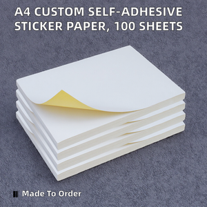 Autocollants rectangulaires <span class=keywords><strong>A4</strong></span> Express à adhésif thermofusible non séchant, <span class=keywords><strong>papier</strong></span> d'impression d'étiquettes 210*297, brillant, <span class=keywords><strong>Kraft</strong></span>, pour écriture - Product Image 2