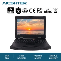 Nieuwe 14 inch robuuste laptop Ultra5-125H 16GB 512GB industriële computer zwart IP65 aanpasbare I/O Wi-Fi 6 voor 5.2 Engels