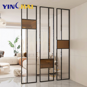 OEM New Design Style Stainless Steel Metal Glass <strong>Room</strong> <strong>Divider</strong> Living <strong>Room</strong> and Dining <strong>Room</strong> Partition Designs Wall <strong>Divider</strong> - Product Image 6
