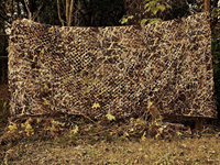 Filet de camouflage extérieur pour chasse, vert/marron, 1,5x2m, personnalisable, 100% polyester