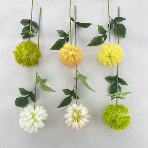 Venta al por Mayor Directa de Fábrica de Dientes de León Artificiales, Hojas Artificiales para Decoración Floral, Planta Verde de Simulación - Product Image 2