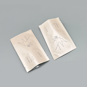 Impression de logo personnalisé 3 sacs à fermeture latérale Sachet d'emballage en mylar de feuille d'aluminium cosmétique métallique - Product Image 1