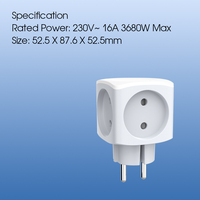 Prise murale LDNIO Z11 avec 4 prises, rallonge électrique, prises électriques avec mise à la terre, adaptateur de prise murale EU