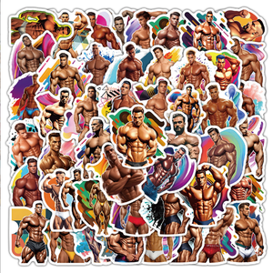 54 מחשבים חדר כושר אחי מדבקות ויניל שרירי ויניל מדבקות מוטיבציה כושר עמיד למים מדבקות (בתפזורת הנחות עבור משווקים) - Product Image 1