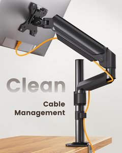 Molla a Gas Full Motion con Base a Grommet a morsetto a C, supporto per braccio di montaggio per Monitor per Computer da 13 a 32 pollici, - Product Image 4