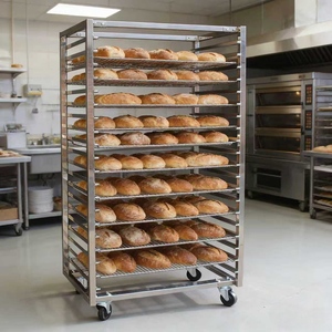 Chariot de préparation et de refroidissement de pizzas de qualité commerciale pour pizzerias et restaurants italiens - Product Image 1