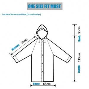 Adult Long Raincoat EVA Impermeable Waterproof Rain Coat Men Women Travel <b>Hooded</b> Beam Port Rain <b>Poncho</b> Fishing Camping Rainwear - Product Image 3
