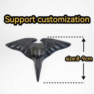 Vente en gros de sculptures de crânes d'oiseaux en pierres de quartz et obsidienne, faites à la main, en cristal naturel et matériaux mixtes, pour cadeaux - Product Image 3