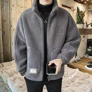 เสื้อแจ็คเก็ตผู้ชาย RNSHANGER ผ้าเคลือบไม่ทอ ขนแกะเทียมหนานุ่ม ซิปหน้า คอจีน ผ้าแคชเมียร์ผสมฝ้าย ขนปุย สำหรับฤดูหนาว เหมาะสำหรับเล่นกีฬาและสวมใส่ลำลอง - Product Image 3