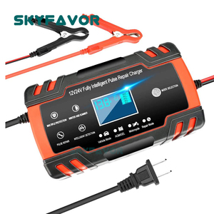 Chargeur de batterie universel pour moto et voiture 12V 24V 8A, intelligent et rapide, pour batteries au plomb-acide 12 volts, avec fonction de réparation par impulsions - Product Image 6