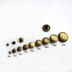 Remaches Metálicos BDRAY de Una Sola Tapa, de 3mm a 15mm, Duraderos para Decoración de Ropa, Zapatos y Bolsos - Product Image 1