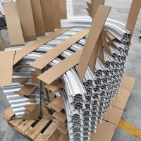 Perfil de Aluminio Industrial Curvado CNC Personalizado para Sistema de Manipulación de Carga Aérea ULD