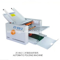 ZE-8B/2 Offre Spéciale petit lot papier feuille dossier Machine livret dépliant A3 A4 papier plieuse