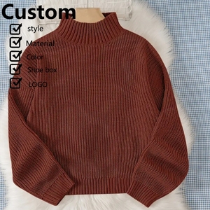 Suéter de punto de color sólido diseño clásico de cuello redondo adecuado tanto para hombres como para mujeres muy adecuado para primavera y otoño - Product Image 3