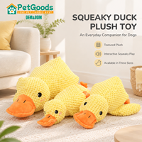 Jouet pour chien en peluche en forme de canard, résistant aux morsures, interactif, pour l'entraînement et l'enrichissement, avec son, pour chiens de petite et moyenne taille, vente en gros