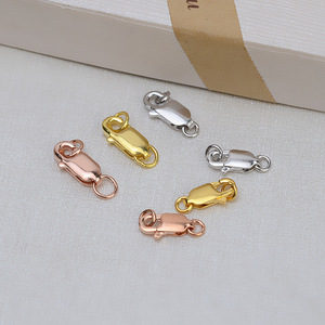 Hebillas de Plata S925 para Joyería DIY, 8mm 10mm 12mm, Hebillas Rectas, de Cola de Pescado, Cuadradas, Ovaladas, 5 Piezas, Material de Accesorios 1490 - Product Image 1