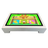 Nouveau design 43 pouces blanc capacitif tactile intelligent table à écran tactile multiple jambe détachable enfants jeu table tactile