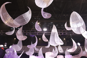 Wedding Prop sắp xếp xếp xếp li lưới và cánh hoa cho đám cưới ngoài trời và tiệc sinh nhật Hoa trần trang trí - Product Image 2